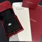 Cartier GIA Certified F VVS Cushion Diamond Platinum Halo Engagement Ring