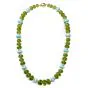 Estate 5.76 ct Diamond Peridot Beads Turquoise Rondelles 14K Gold Necklace