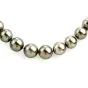 Tahitian Pearl Diamond 16mm Tapering Strand 20 Inch Necklace