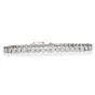 Deco Design 2.82ct Round-Cut Diamond Platinum Line Tennis Bracelet