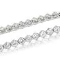 Deco Design 2.82ct Round-Cut Diamond Platinum Line Tennis Bracelet