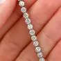 Deco Design 2.82ct Round-Cut Diamond Platinum Line Tennis Bracelet