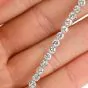 Deco Design 2.77 carats Diamond Platinum Line Tennis Bracelet |Dover Jewelry|