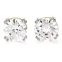 GIA 3.43 carats Natural Diamond J/VS1 18K Gold Brilliant Round Classic Stud Earrings |DoverJewelry|