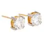 GIA 3.43 carats Natural Diamond J/VS1 18K Gold Brilliant Round Classic Stud Earrings |DoverJewelry|