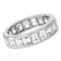 Vintage Carre-Cut Diamond 4.00ct Platinum Eternity Band Ring
