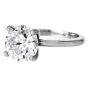 Classic 3.01ct G VVS2 Brilliant Round Platinum Solitaire Engagement Ring