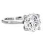 Classic 3.01ct G VVS2 Brilliant Round Platinum Solitaire Engagement Ring