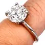 Classic 3.01ct G VVS2 Brilliant Round Platinum Solitaire Engagement Ring
