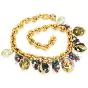 Estate 18K Enameled 0.50ct Diamond Egg Charm Statement Necklace 