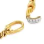Pomellato Diamond 18K Gold Rope Chain Hardware Link Necklace-Dover Jewelry