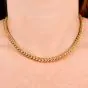 Pomellato Diamond 18K Gold Rope Chain Hardware Link Necklace-Dover Jewelry