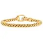 Pomellato Diamond 18K Gold Rope Chain Hardware Link Bracelet-Dover Jewelry