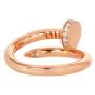 Cartier Juste Un Clou Diamond 18K Pink Gold Ring 52|Dover jewelry|