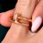 Cartier Juste Un Clou Diamond 18K Pink Gold Ring 52|Dover jewelry|