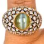 Buccellati Vintage Cat's Eye Chrysoberyl Diamond 18K Cocktail Dome Ring |Dover Jewelry|