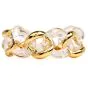 Seaman Schepps Rock Crystal 18K Gold Large Link Bracelet-Dover Jewelry