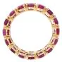 Estate 9.39cttw Ruby 18K Gold Oval Cut Eternity Band Ring-Dover Jewelry