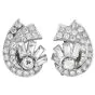 Vintage 5.00cttw Diamond Platinum Spray Stud Earrings|Dover Jewelry|