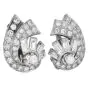 Vintage 5.00cttw Diamond Platinum Spray Stud Earrings|Dover Jewelry|