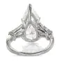 GIA Elongated 6.16ct D color Diamond Pear Shape Engagement Ring