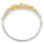 Estate 11.57cts Diamond Spiral Openwork Bangle 14K Gold Bracelet 