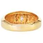 Estate 2.50cts Diamond 18K Gold Dome Edged Men's Engagement Ring|Dover Jewelry|