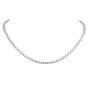 13.00 Carats Diamond 18K White Gold Tennis Choker Necklace