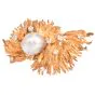Chaumet Paris Retro Diamond Baroque Pearl 18k Gold Brooch-Dover Jewelry