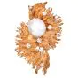 Chaumet Paris Retro Diamond Baroque Pearl 18k Gold Brooch-Dover Jewelry