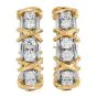 Tiffany & Co Schlumberger Twenty Stone Gold Platinum Hoop Earrings|Dover Jewelry|
