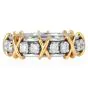 Tiffany & Co. Jean Schlumberger Sixteen Stone Diamond Platinum 18K Gold Ring