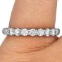 Estate Tiffany & Co. 0.65ct Diamond Platinum Semi-Eternity Wedding Band Ring|Dover Jewelry|