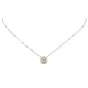 Estate 2.07cts Fancy Yellow Diamond 14K Gold Halo Pendant Necklace|Dover Jewelry|