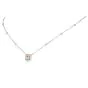 Estate 2.07cts Fancy Yellow Diamond 14K Gold Halo Pendant Necklace|Dover Jewelry|