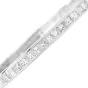 Estate 2.75ct Princess-Cut Diamond 18K Gold Hinged Bangle Bracelet|Dover Jewelry|