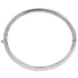 Estate 2.75ct Princess-Cut Diamond 18K Gold Hinged Bangle Bracelet|Dover Jewelry|