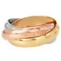 Cartier Classic Trinity 18K Three Gold Ring Size 48 