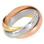 Cartier Classic Trinity 18K Three Gold Ring Size 48 