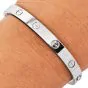Cartier Classic LOVE 18K White Gold Bangle Bracelet Size 17|Dover Jewelry|
