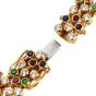 Chopard Diamond Emerald Ruby Sapphire 18K Gold Bracelet Watch|Dover Jewelry|