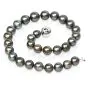 15mm Lustrous Tahitian South Sea Pearl diamond clasp Choker Necklace