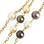 Estate Elegant South Sea Pearl 18 Karat Yellow Gold Chain Necklace 