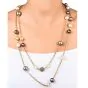 Estate Elegant South Sea Pearl 18 Karat Yellow Gold Chain Necklace 
