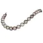 Estate Aubergine Pearl Diamond Emerald 18K Clasp Statement Necklace |Doverjewelry|