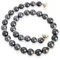 Estate Tahitian Pearl Diamond Gold Clasp Statement Necklace |dover Jewelry|