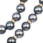 Estate Tahitian Pearl Diamond Gold Clasp Statement Necklace |dover Jewelry|