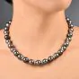 Estate Tahitian Pearl Diamond Gold Clasp Statement Necklace |dover Jewelry|