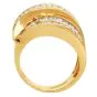Krypel 3.75cts Diamond 18k Gold Ribbon Wide Statement Ring |Dover Jewelry|