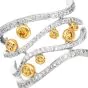 Contemporary 18K Two-Tone Diamond Wide Wave Statement Ring|Dover Jewelry|